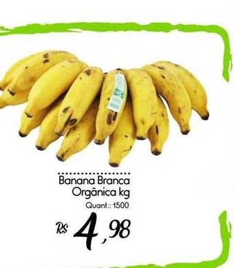 Giassi Supermercados Banana branca orgânica oferta