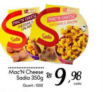 Giassi Supermercados Mac'n cheese sadia oferta