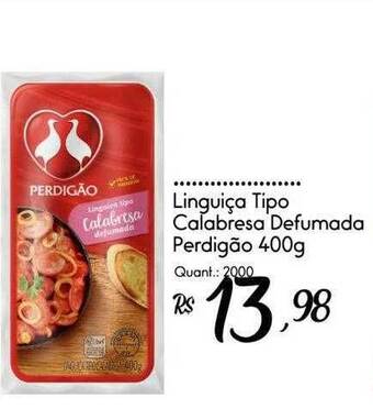 Giassi Supermercados Linguiça tipo calabresa defumada perdigão oferta