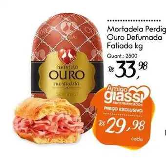 Giassi Supermercados Mortadela perdigão ouro defumado fatiada oferta