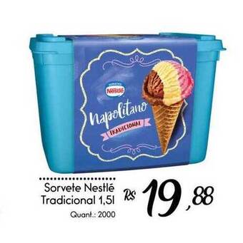 Giassi Supermercados Sorvete nestlé tradicional oferta