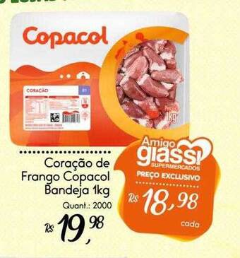 Giassi Supermercados Coração de frango copacol bandeja oferta