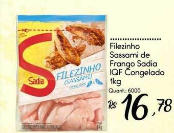 Giassi Supermercados Filezinho sassami de frango sadia iqf congelado oferta