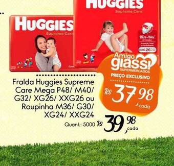 Giassi Supermercados Fralda huggies supreme care mega ou roupinha oferta