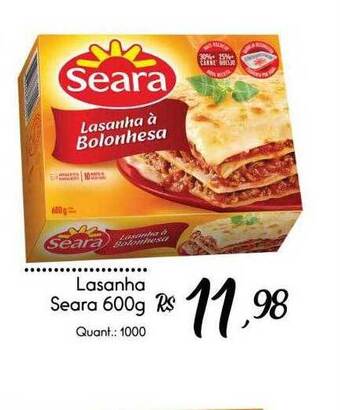 Giassi Supermercados Lasanha seara oferta