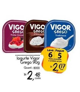Giassi Supermercados Iogurte vigor grego leve 6 pague 5 oferta