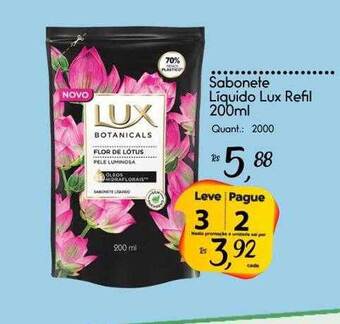 Giassi Supermercados Sabonete líquido lux refil leve 3 pague 2 oferta