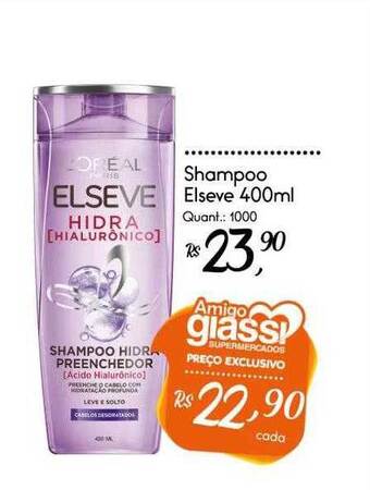 Giassi Supermercados Shampoo elseve oferta