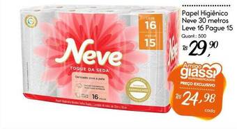 Giassi Supermercados Papel higiênico neve oferta