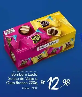 Giassi Supermercados Bombom lacta sonho de valsa e ouro branco oferta