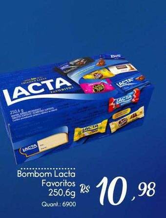 Giassi Supermercados Bombom lacta favoritos oferta