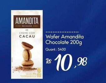 Giassi Supermercados Wafer amandita chocolate oferta