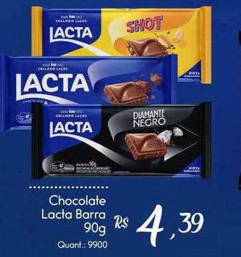 Giassi Supermercados Chocolate lacta barra oferta