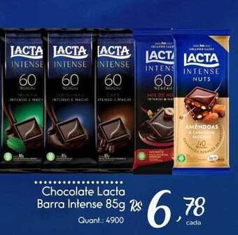 Giassi Supermercados Chocolate lacta barra intense oferta