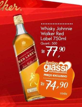 Giassi Supermercados Whisky johnnie walker red label oferta