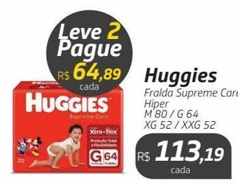 Drogal Huggies fralda supreme care hiper oferta