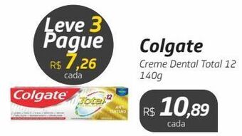 Drogal Colgate creme dental total 12 140g oferta