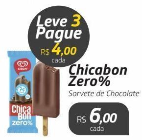 Drogal Chicabon zero% sorvete de chocolate oferta