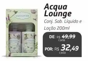 Acqua lounge conj. sab. líquido e loção 200ml
