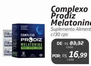 Drogal Complexo prodiz melatonina suplemento alimentar c/30 cps oferta