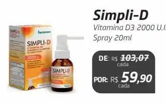 Drogal Simpli-d vitamina d3 2000 u.i. spray 20ml oferta