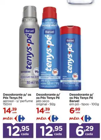 Carrefour Desodorante p/ os Pes Tenys Pe oferta