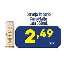 Arena Atacado Cerveja Imperio Puro Malte lata 350ml oferta