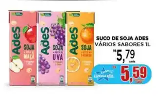 Supermercado Estrela Azul Suco de Soja Ades 1L oferta