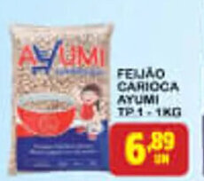 Ayumi Supermercados Feijao carioca Ayumi tp1 1kg oferta