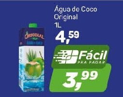 Arena Atacado Agua de Coco Original 1L oferta