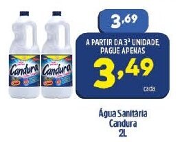 Arena Atacado Agua Sanitaria Candura 2L oferta