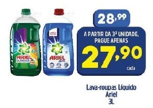 Lava roupas Liquido Ariel 3L