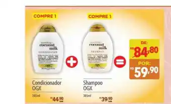 Supermercados Condor Condicionador Ogx + Shampoo Ogx oferta
