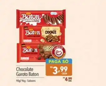Supermercados Condor Chocolate Garoto Baton Sabores oferta