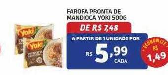 Bahamas Mix Farofa pronta de mandioca yoki oferta