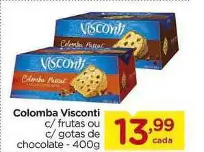 Carrefour Colomba Visconti C Frutas Ou C Gotas De Chocolate 400g oferta
