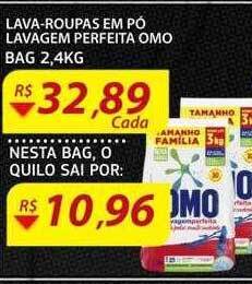 Assaí Atacadista Lava-roupas em pó lavagem perfeita omo oferta