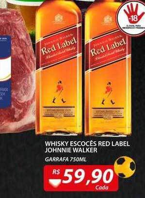 Assaí Atacadista Whisky escocês red label johnnie walker oferta