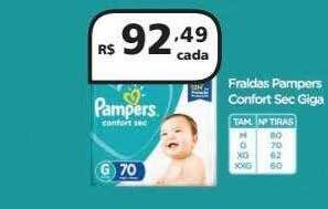 Drogasmil Fraldas pampers confort sec giga oferta
