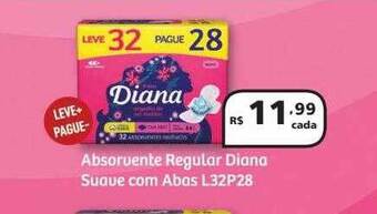 Drogasmil Absorvente regular diana suave com abas oferta