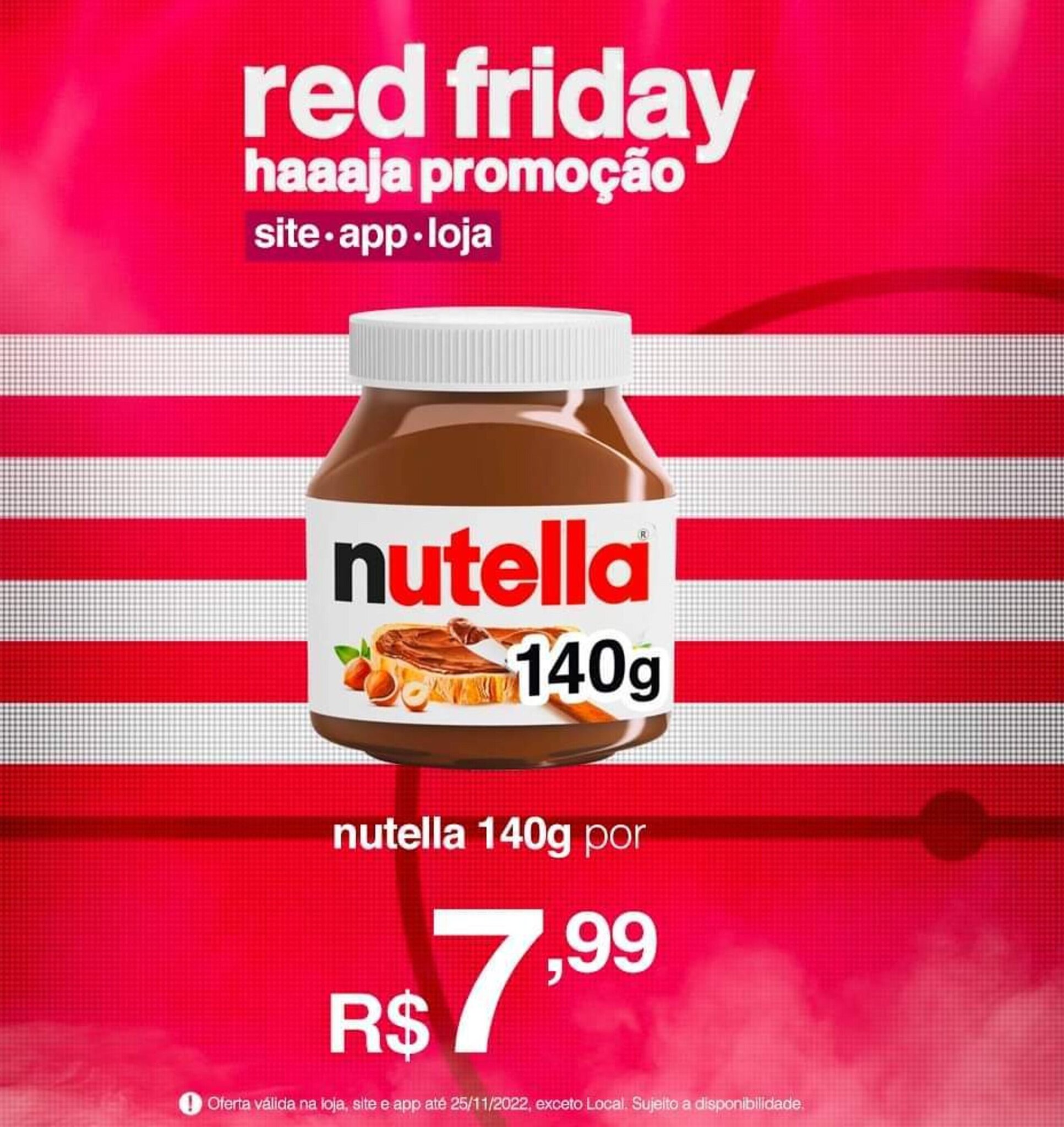 Nutella 140g oferta na Lojas Americanas Nutella 140g oferta na Lojas Americanas