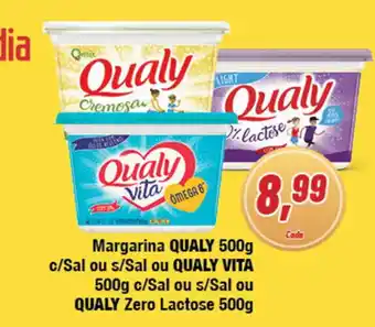 Rede Economia Margarina Qualy 500g c/ sal ou s/ sal ou Quality Vita 500g c/sal ou s/sal ou Qualy Zero lactose 500g oferta