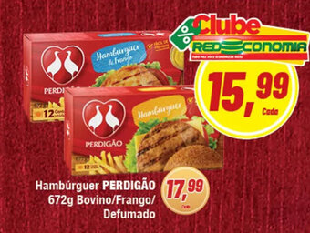 Rede Economia Hamburguer Perdigao 672g oferta