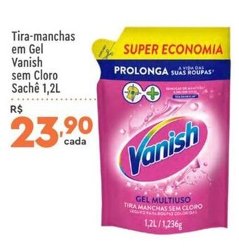 Supper Rissul Tira Manchas em Gel Vanish sem Cloro sache 1.2L oferta