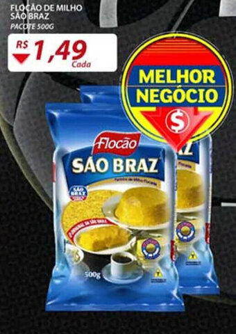 Assaí Atacadista Flocao de Milho Sao Braz 500g oferta