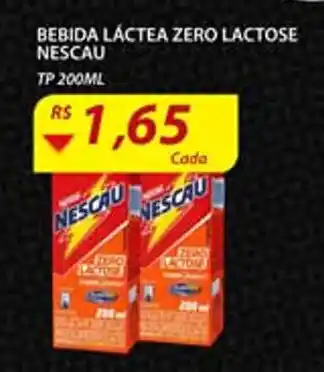 Assaí Atacadista Bebida Lactea Zero Lactose Nescau 200ml oferta