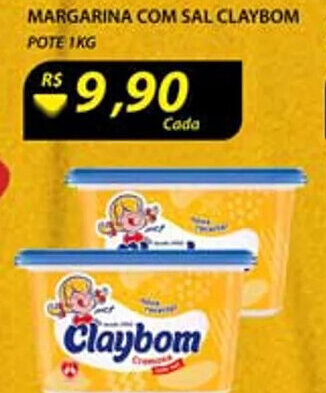 Assaí Atacadista Margarina com sal Claybom 1kg oferta