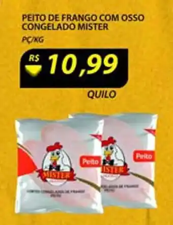 Assaí Atacadista Peito de Frango Com Osso Congelado mister 1kg oferta