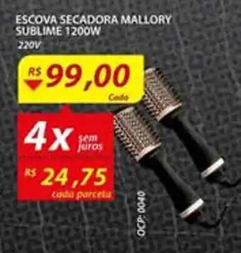Assaí Atacadista Escova Secadora Mallory Sublime 1200w oferta