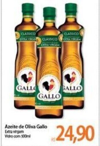 Azeite de Oliva Gallo 500ml oferta na Atacadão Azeite de Oliva Gallo 500ml oferta na Atacadão